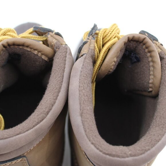 Nautica NWOT Men Rubber Boots SZ 11M Brown Padded Fleece Lined Lace Up Winter - Picture 9 of 11